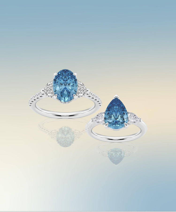 blue diamond ring