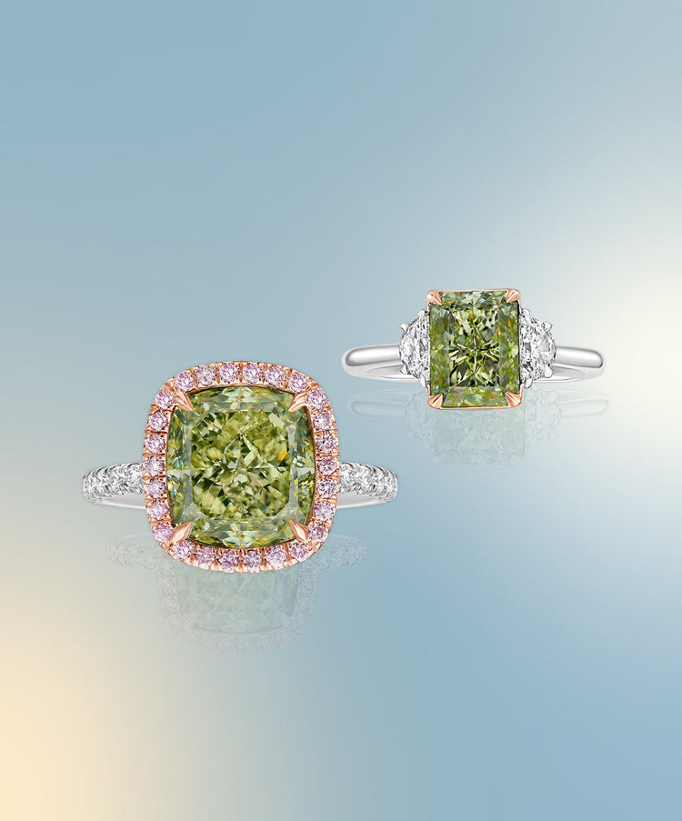 green diamond ring