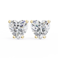 Heart Solstice Halo Diamond Studs