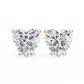 Heart Solstice Halo Diamond Studs