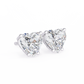 Heart Solstice Halo Diamond Studs