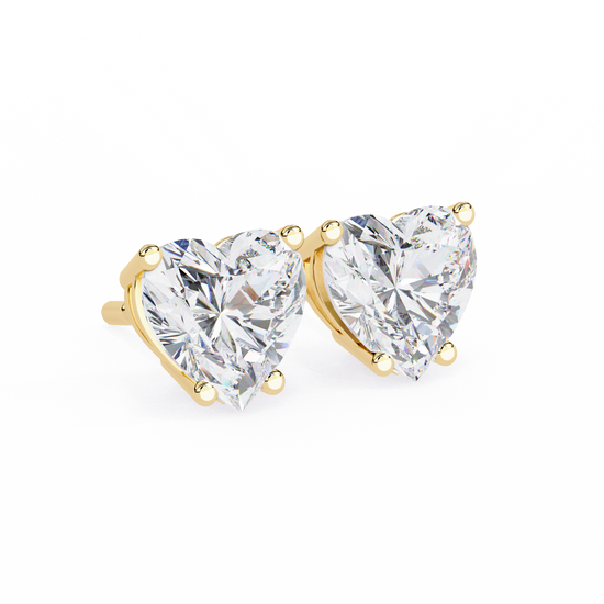 Heart Solstice Halo Diamond Studs