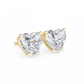 Heart Solstice Halo Diamond Studs