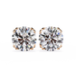 Regalia Crown-Set Diamond Studs Round