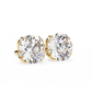 Regalia Crown-Set Diamond Studs Round