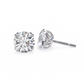 Regalia Crown-Set Diamond Studs Round