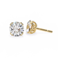 Regalia Crown-Set Diamond Studs Round