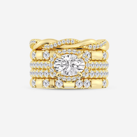 Radiant Horizon Oval Diamond Ring