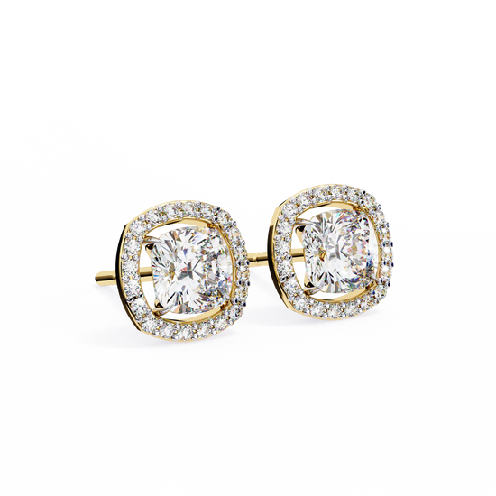 Cushion Square Spark Classic Studs