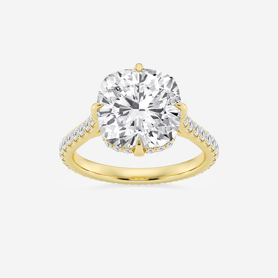 Timeless Grace Hidden Halo Diamond Ring