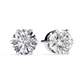 Round Diamond Drops Earrings