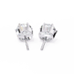 Round Diamond Drops Earrings