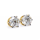 Round Diamond Drops Earrings