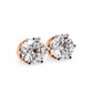 Round Diamond Drops Earrings