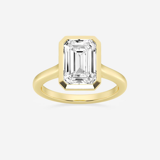 Modern Aura Emerald Diamond Ring