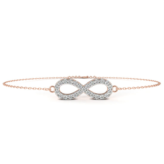 Women's Infinity Bracelet with Diamond Accents