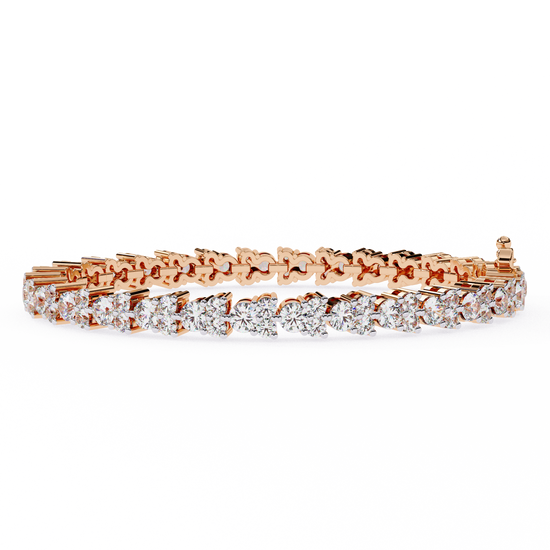 LustreLine Gold Tennis Bracelet