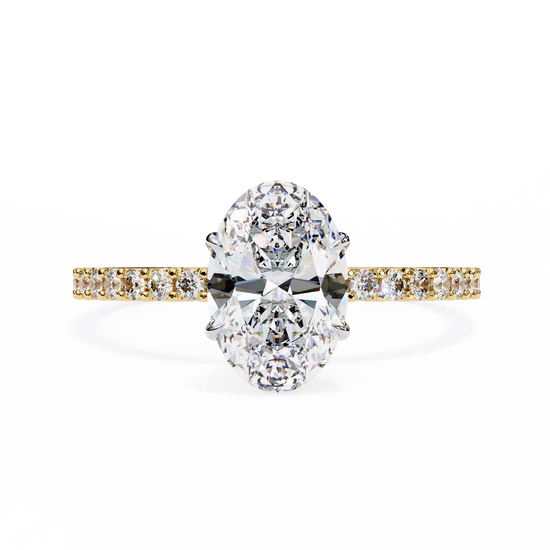 Oval-Cut Diamond Engagement Ring