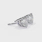 Heart Solstice Halo Diamond Studs