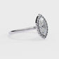 "Timeless Marquise-Cut Diamond Halo Ring