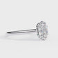 Polished Band with Oval Solitaire Diamond