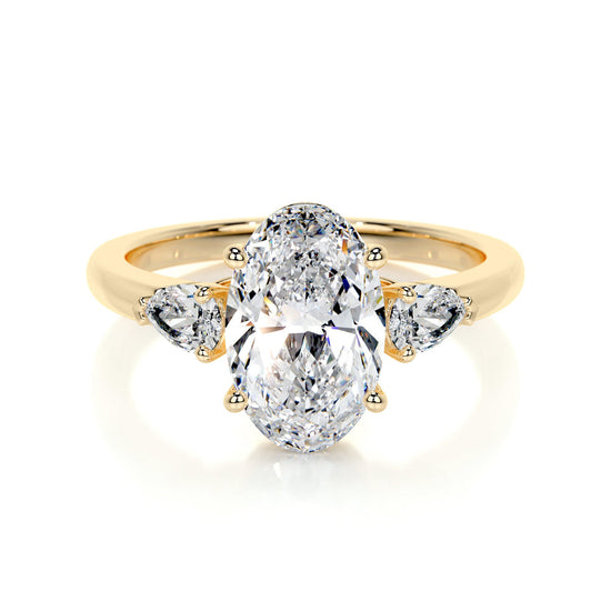 1.5 Ct Three Stone Lab Grown Diamond Ring
