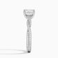 "Timeless 2ct Asscher Lab Diamond Ring – Twisted Pavé Setting"