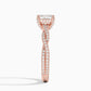 "Timeless 2ct Asscher Lab Diamond Ring – Twisted Pavé Setting"