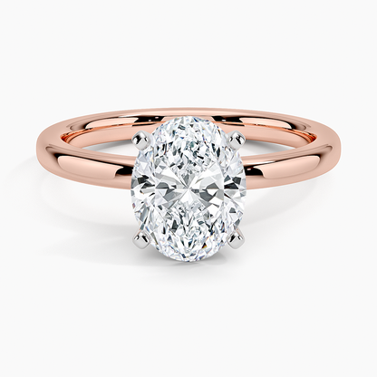 0.70 Carat Oval-Cut Lab-Grown Diamond Ring