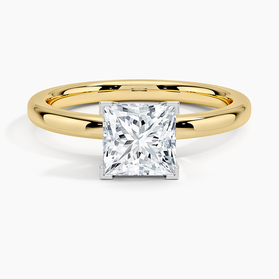 0.50 Carat Princess-Cut Lab-Grown Diamond Ring
