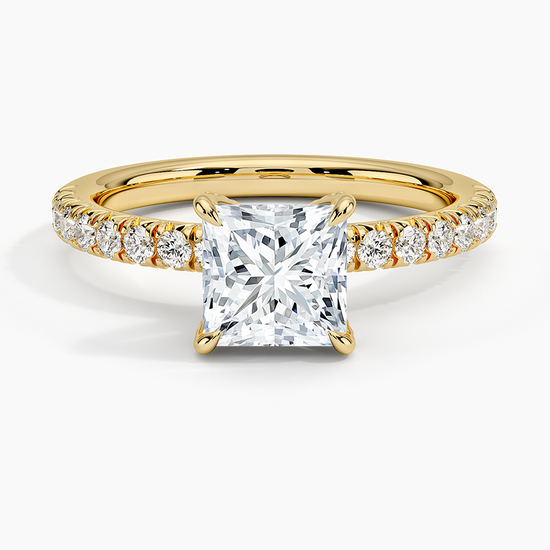 "Luxury 1.50 Carat Princess Lab Diamond Ring"