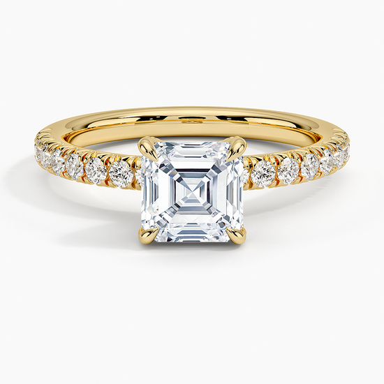"Luxury 2 Carat Asscher Lab Diamond Ring"