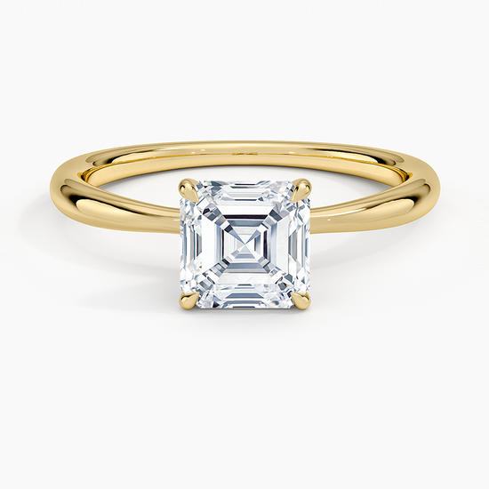 1ct Carat Round-Cut Lab-Grown Diamond Ring